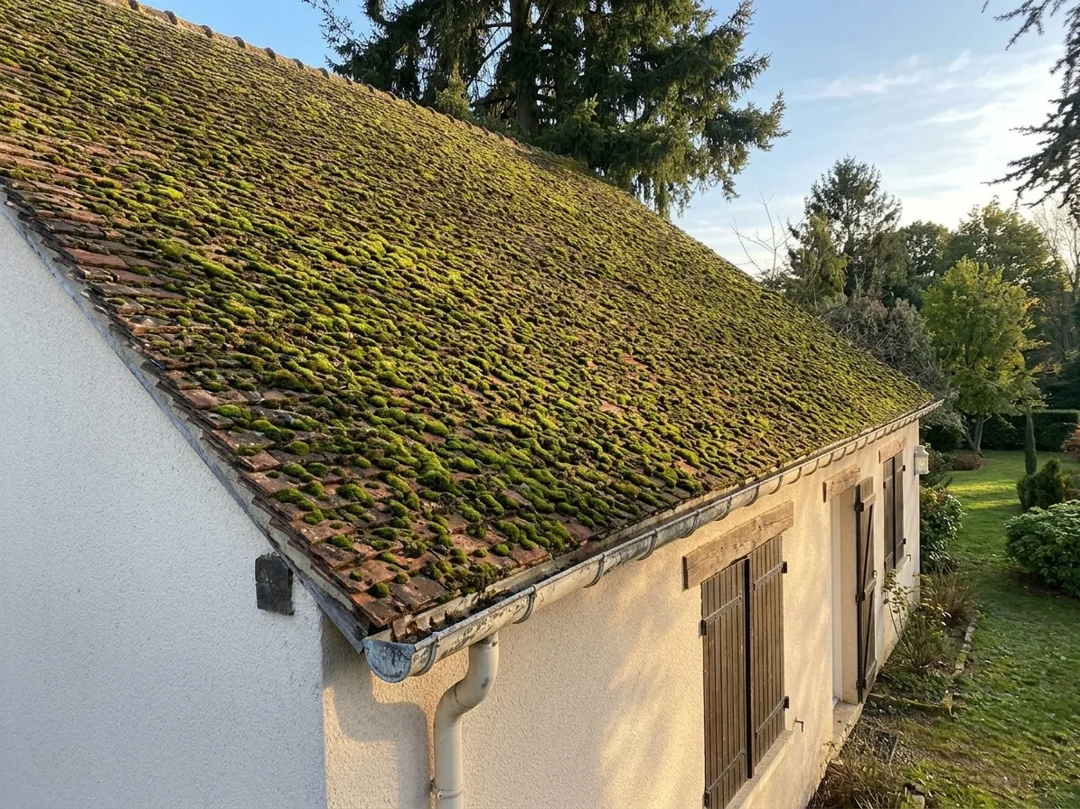 Démoussage de toiture à Melun