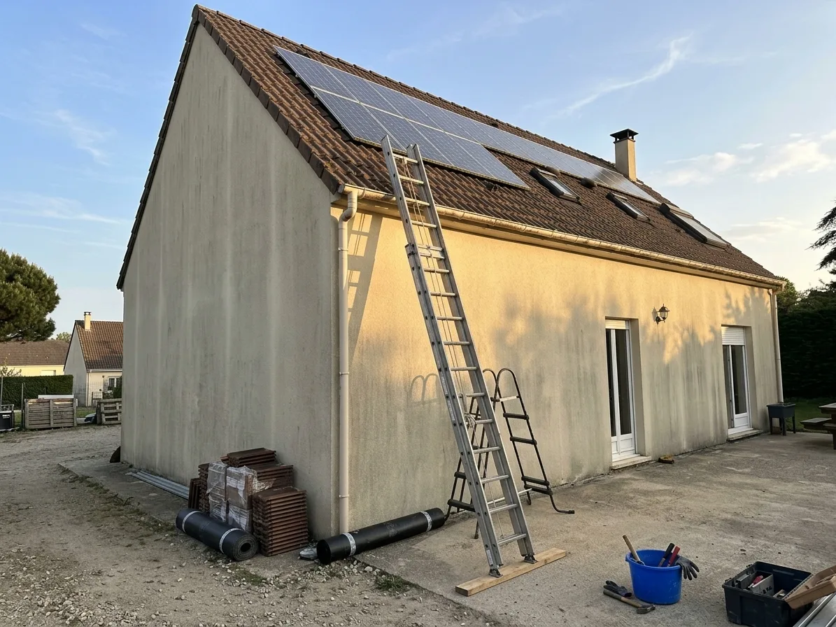 Démoussage de toiture à Melun