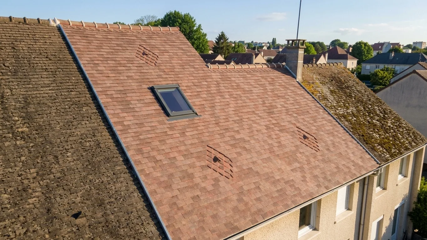 Réfection complète de toiture à Melun
